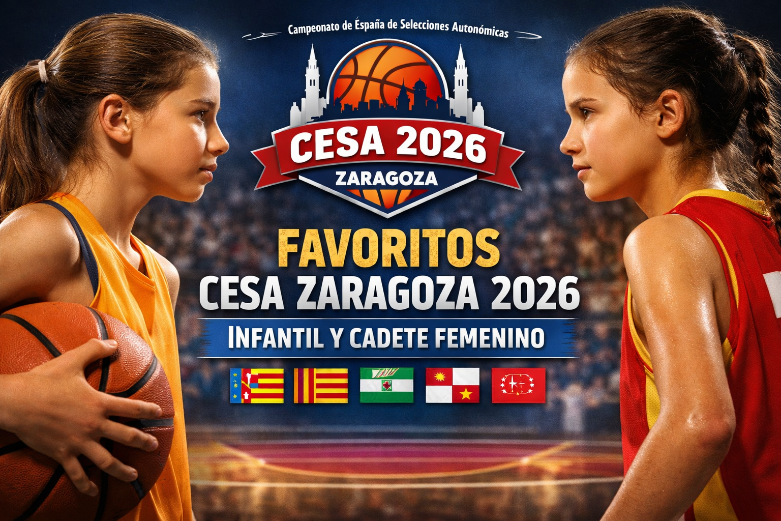 Favoritos al título del CESA Zaragoza 2026 en infantil y cadete femenino