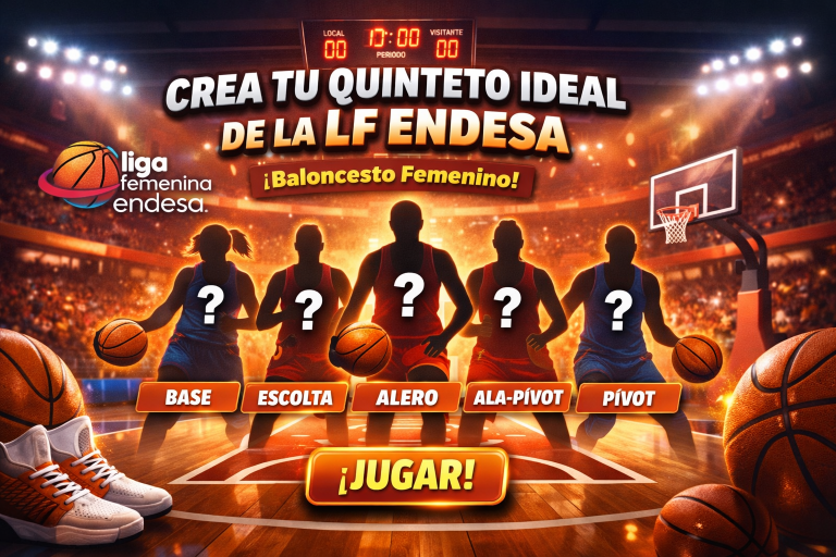 Juego interactivo para crear el quinteto ideal de la Liga Femenina Endesa de baloncesto femenino