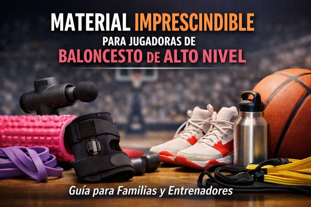 Material de baloncesto para jugadoras de alto nivel