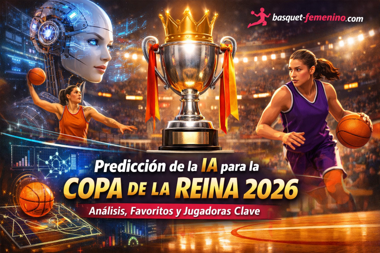 Predicción de la IA para la Copa de la Reina 2026 con análisis de favoritas y jugadoras clave del baloncesto femenino