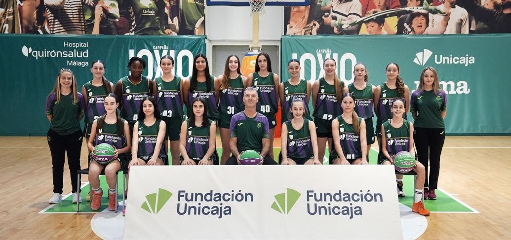 Plantilla infantil femenino 2026 UNICAJA GRUPO B
