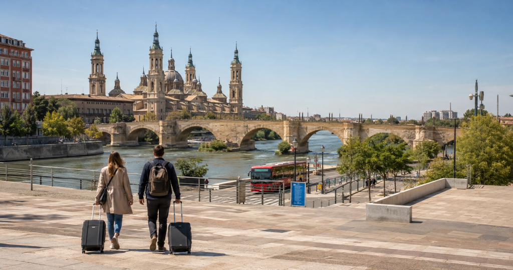 Viajar a Zaragoza para un partido, concierto o evento